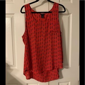 Torrid Orange Top with Arrows print - Sz 1